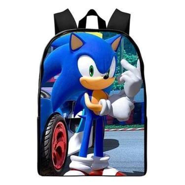 Imagem de Mochila Sonic Bolsa Para Criança Creche Colégio Infantil - Stampnew