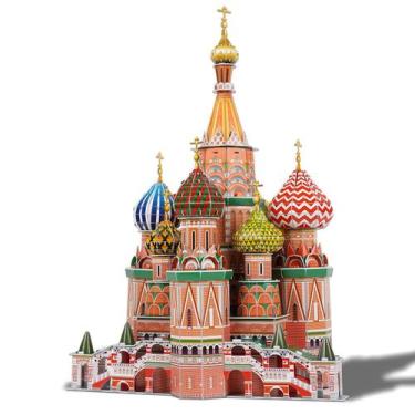 Imagem de Quebra-cabeça 3D Hallisun Catedral de São Basílio 231 peças