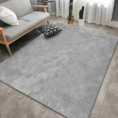 Imagem de Tapete simples de cor sólida, varanda, corredor, lavável, capacho para quarto, decoração de casa, tapete de chão, tamanho grande, sala de estar, tapete decorativo (120x160cm/4)