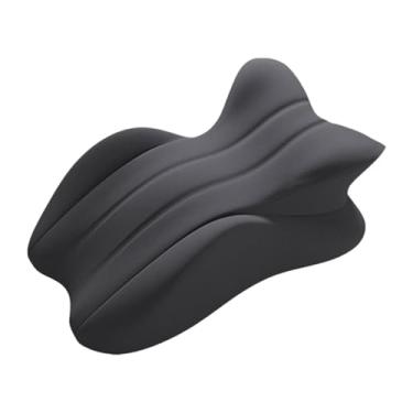 Imagem de Ioensy Travesseiro de cunha para cama, almofada para dormir, almofada de massagem versátil e de alta resiliência para dormitório de escritório, Cinza Escuro