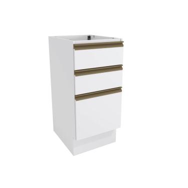 Imagem de Balcão 3 Gavetas Kappesberg Celeste 100% Mdf Branco 40cm