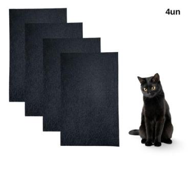 Imagem de Kit arranhador gato protetor de sofa carpete adesivo brinquedo pet ant