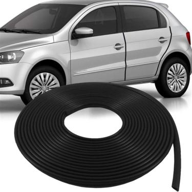 Imagem de Borracha Universal De Vedacao Para Porta De Carro 5M Casca Cobra Protetora De Borda Preta Acabamento Para Automoveis