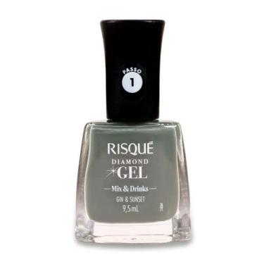 Imagem de Esmalte Risqué Diamond Gel Mix & Drinks Gin e Sunset 9,5ml