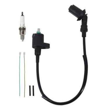 Imagem de Relibupdater Kit De Vela Ignição Bobina Compatível Com Motor Gy6 50Cc 125Cc 150Cc Ssr 4 Tempos, Quadriciclo Chinês, Scooter Taotao, Ciclomotor, Karts E Peças