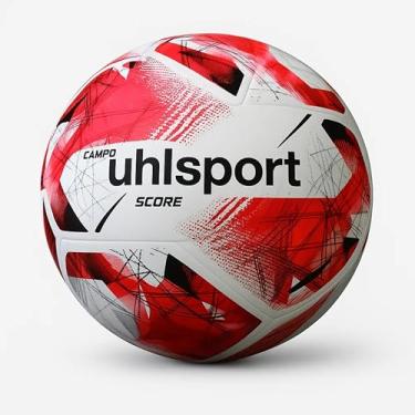 Imagem de Bola de Futebol Campo Uhlsport Score Branco/Preto/Vermelho Tamanho 5