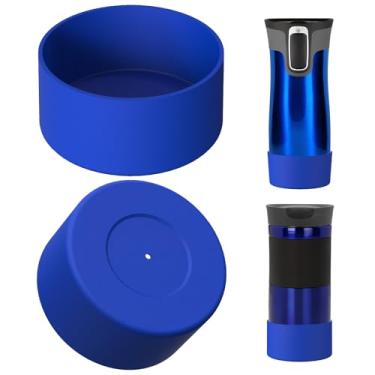 Imagem de Linkidea Pacote com 2 botas de garrafa de água compatíveis com Contigo West Loop 2.0 453.6 g/567.0 g/680.4 g, Huron 2.0 453.6 g/567.0 g, protetor de amortecedor inferior de garrafa antiderrapante