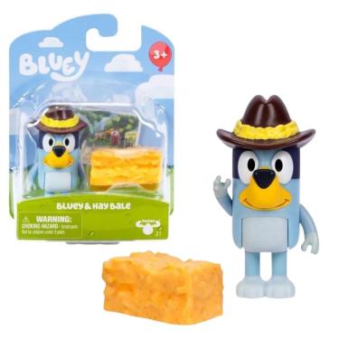 Imagem de Boneco Colecionável de 6cm Bluey Fardo de Feno Moldura 7940