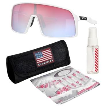 Imagem de OAKLEY Óculos de sol SUTRO OO9406 com kit oficial de óculos, Armação branca polida | Prizm Snow Sapphire Irid Lens, 37 mm