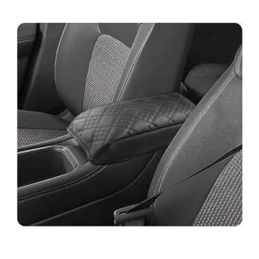 Imagem de LUWU Capa de console central 2025 Kicks compatível com 2025 Nissan Kicks Accessories 2025 Kicks S/SV/SR Capa de apoio de braço (preto grosso)