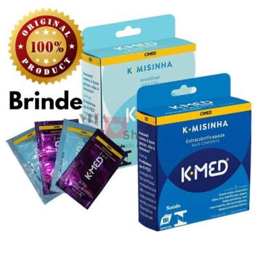 Imagem de Preservativo K-misinha Extralubrificada k-med - 3 unid, KIT TRAD + EXT