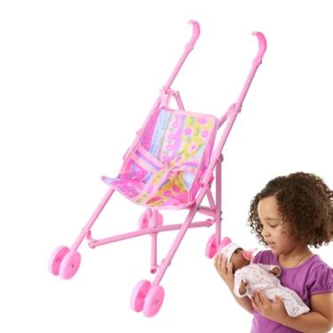 Imagem de Carrinho De Boneca - Brinquedo Realista Para Brincadeiras De Fingir | Brinquedo Portátil De Imitação Para Bebé Para Berçário, Quarto, Jardim De Infância E Atividades Familiares