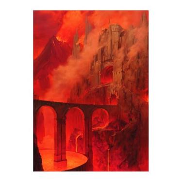 Imagem de Katomula 100 MTG Card Sleeves with 100 Inner Sleeve, Textured Back Art Sleeves, Fit Standard Size Cards - Moutain