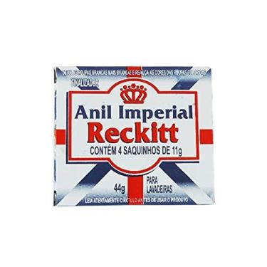 Imagem de Branqueador Finalizador Anil Imperial Reckitt com 4 saquinhos de 11g cada