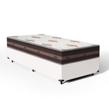 Imagem de Cama Box com Colchão de Molas Ensacadas Anjos Classic Pocket Solteiro 