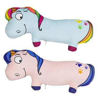 Imagem de TWINCRITTERS Silvervine Unicorn Pacote com 2 brinquedos de substituição para gatos e gatinhos | Silvervine colhida selvagem 100% natural | 2 brinquedos de pelúcia de unicórnio recarregáveis para gatos