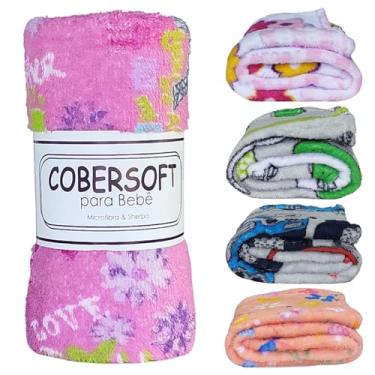 Imagem de Cobertor para Bebê Manta Soft Infantil Mantinha Microfibra Estampada Antiaérgico (Paris)