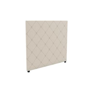 Imagem de Cabeceira Cama Box Estofada Casal CAB012 - Linho Bege Caqui - Kappesberg