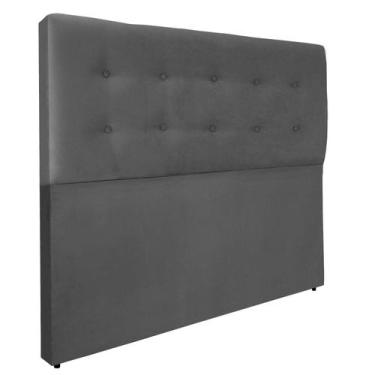 Imagem de Cabeceira De Cama Estofada Botonê Istambul Essencial Suede RBL, Queen 