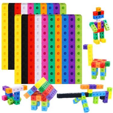 Imagem de Brinquedo educacional Math Linking Cubes SpriteGru 200PCS