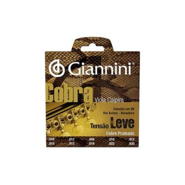 Imagem de Corda Viola Caipira Giannini Gesvl Leve Cobre Prateado