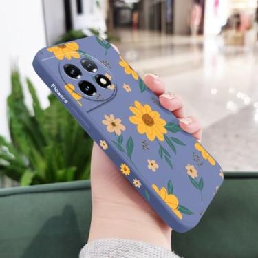 Imagem de Capa de silicone líquido para OnePlus 12, 12R, 11, 11R, 10, 10R, 10T, 9R, 9RT, 9, 8T, 8, 7, 7T Pro 5G, azul claro, para OnePlus 7