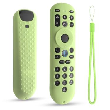 Imagem de DUOLAXMENG Capa de substituição de silicone para controle remoto Xumo Stream, capa protetora antiderrapante e durável para controle remoto Xumo TV RC3401 com cordão (verde-claro)