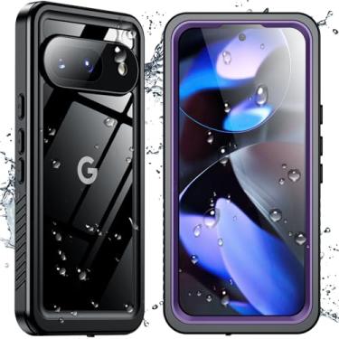 Imagem de SPIDERCASE Capa projetada para Google Pixel 9 à prova d'água, à prova de quedas militares de 3 m, à prova d'água IP68, proteção total de 360°, capa protetora resistente para Pixel 9 de 6,3 polegadas