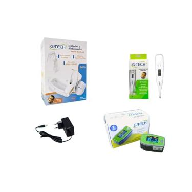 Imagem de Kit Saúde Infantil Pediatrico Inalador Oximetro E Termometro