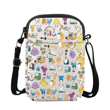 Imagem de TGBJE Bolsa tiracolo Finn com desenho animado, presente de animação para amantes de aventuras, Fin Cb, Casual