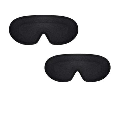 Imagem de Máscara Espuma Confortavel Dormir 3D Sombra Blackout Zero Pressão Eye Venda Tampa Olho Noturno (2un，Preto)
