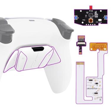 Imagem de eXtremeRate Kit De Remapeamento Back Paddles Programável Rise4 V3 Para Controle Ps5 Bdm-030 040 050, Placa Atualização, Fundo Branco Redesenhado, Conjunto 4 Botões - Não