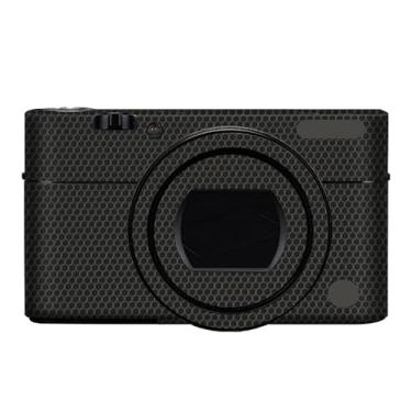 Imagem de Adesivo para o corpo da câmera película protetora acessórios para Sony RX100 V RX100 IV Vinyl Wrap Decalques RX100M4 RX100M5 RX100M5A (preto matriz)