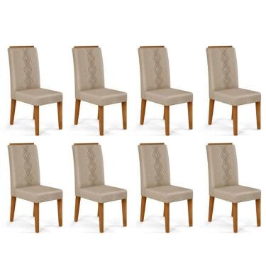 Imagem de Kit 8 Cadeiras para Sala de Jantar Yasmin Freijó/ Kraft