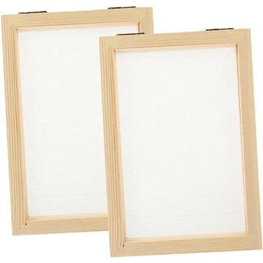 Imagem de COHEALI Tela De Fabricação Papel Madeira: 2 Peças Molduras, Molde E Deck Para Fazer, Artesanato Faça Você Mesmo