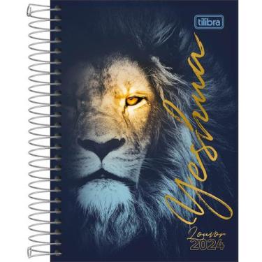 Imagem de Agenda 2024 TILIBRA Bíblica Espiral Diária Louvor 12,9X18,7cm M5, LOUV
