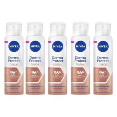 Imagem de Kit 5 Antitranspirante Nivea Derma Protect Clinical 150 Ml