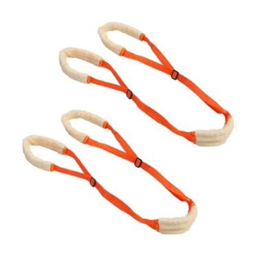 Imagem de QANYEGN 2pcs cães as pernas traseiras suportam arnês, tira ajustável as pernas traseiras que levantam tipóia, suporte para cã (Orange)