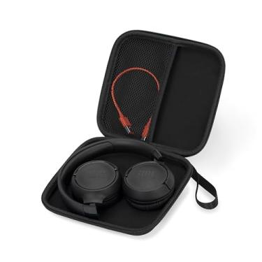 Imagem de Ginsco Capa ultrafina compatível com fones de ouvido Bluetooth JBL Tune 510BT, com JBL Tune 520BT/670NC Live 460NC, fones de ouvido sem fio, capa de fone de ouvido para transporte de viagem (preto)
