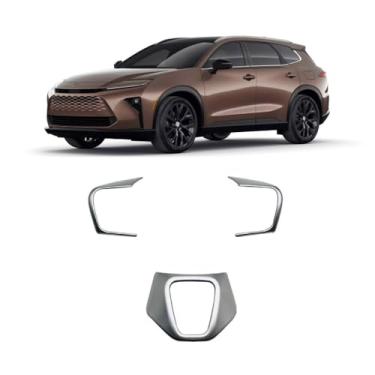 Imagem de TENWIND Tampa da moldura do painel do painel do console central do carro compatível com acessórios Toyota Crown Signia 2025+ (prata)