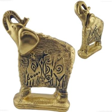 Imagem de Estatueta Escultura Decorativa Elefante Trompa Erguida Atrair Simbolo Boa Sorte Proteção Energia Positiva Prosperidade Sabedoria Sucesso Decoração Etnica Espitual Boho (Guerreiro Africano)