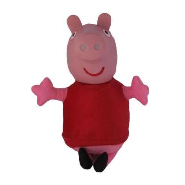 Imagem de Pelúcia Peppa Pig 30Cm Brinquedo Vestido Vermelho - Pop!