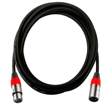Imagem de Cabo Profissional XLR Canon Para Microfones Instrumentos Mesa de Som S