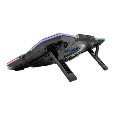 Imagem de Suporte Para Notebook Mancer Kadmus RGB | 5 Fans | Até 17 Pol | Preto | MCR-KDMS-BL01