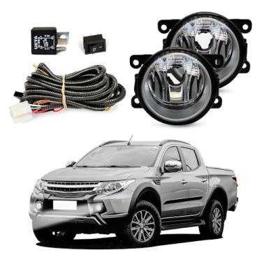 Imagem de Kit Farol de Milha para L200 Triton 2011 a 2020 Completo com Chicote Botão e Relê Auxiliar Neblina