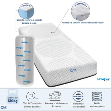 Imagem de Colchão Solteiro Enrolado á Vacuo Fit Firm D33 88x188x17 - Alta Qualidade e Praticidade