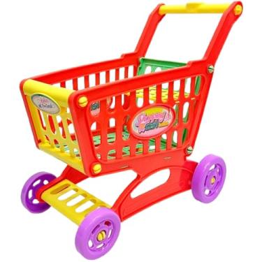 Imagem de Carrinho Supermercado Super Market Pequeno de Brinquedo para colocar Compras