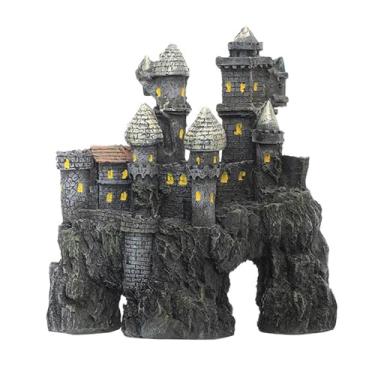 Imagem de Stgfyxgs Abrigo de Aquário de Resina Realista, Ornamento de Caverna para Esconderijo, Esconderijo para Casa de Betta, Brinquedo de água Doce