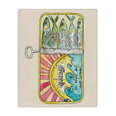 Imagem de Stupell Industries Arte de parede em lata de sardinha pastel por NOLA JAMES, 20 x 16