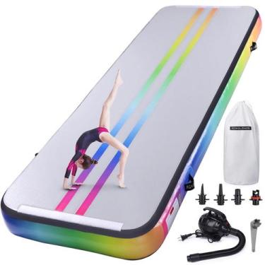 Imagem de Tapete de ginástica de ar inflável ROMELANDS de 10 pés com bomba de ar